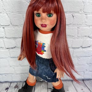 Custom doll wig  Wig 10-11 Head Size Made to Fit 18’’American Dolls