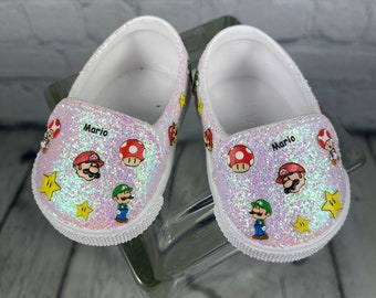 Custom Doll Shoes 18” doll Mario