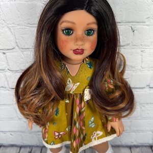 Custom doll wig  Wig 10-11 Head Size Made to Fit 18’’American Dolls