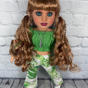 Custom doll wig  Wig 10-11 Head Size Made to Fit 18’’American Dolls