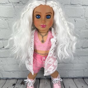 Custom doll wig  Wig 10-11 Head Size Made to Fit 18’’American Dolls