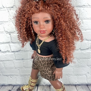 Custom doll wig  Wig 10-11 Head Size Made to Fit 18’’American Dolls