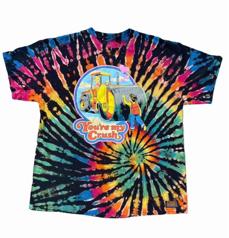 You U19re My Crush U22 Steven Rhodes Design U22 Size Xl U22 Hand Reverse Tie Dye Clothing Women S Clothing Valresa Com