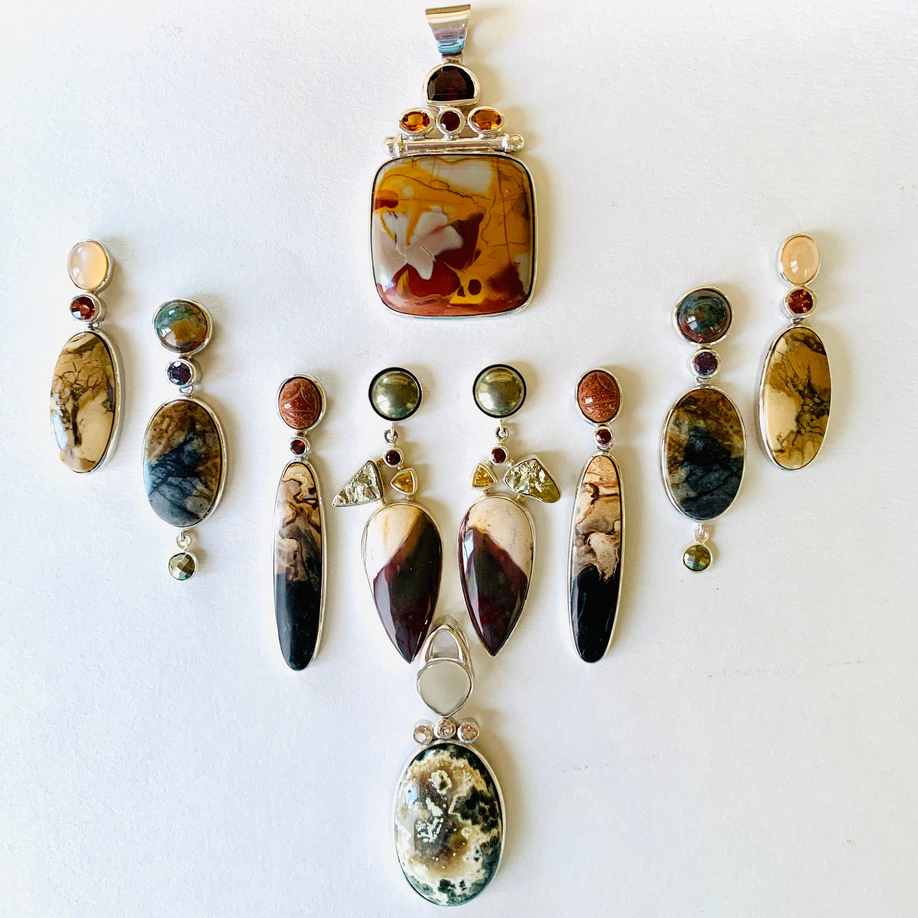 Jasper, Moonstone, Citrine, Semi Precious, Genuine Gems