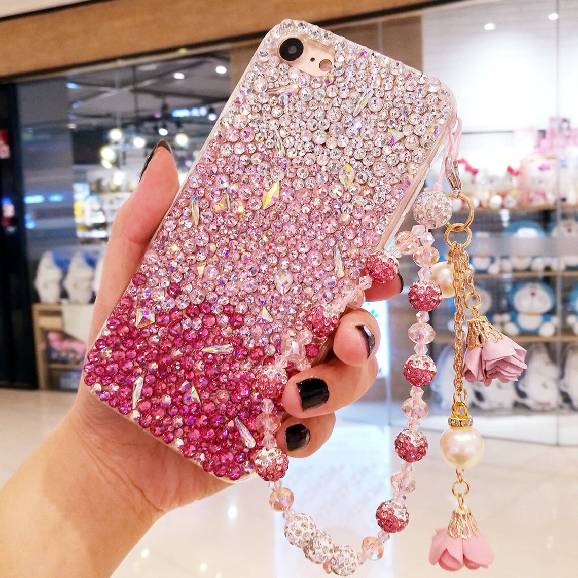 Bling Luxury Crystals Phone Case Glitter Gems Phone Cover Etsy