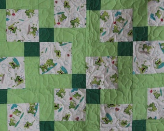 Disappearing Nine Patch Quilt 1