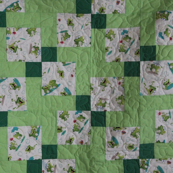 Disappearing Nine Patch Quilt 1