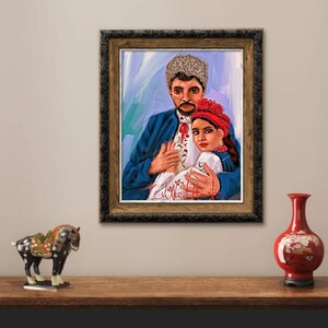 Painting Family Artist from Ukraine Digital file Print Download