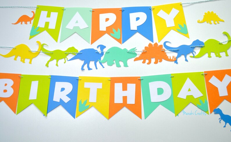 Download Banners Signs Paper Party Supplies Dinosaur Party Decoration Dinosaur Party Dinosaur Birthday Banner