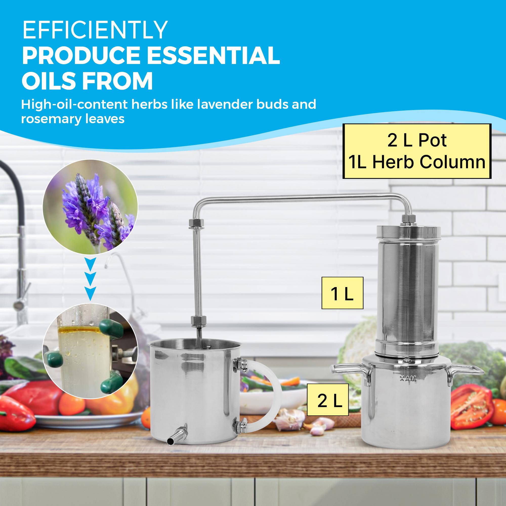LETIME Essential Oil Distiller, 3L Essential Oil Distiller Kit ...