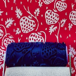 Paint RollerNo75,STROWBERRY-, wall decor , 15cm,patterned paint roller designs