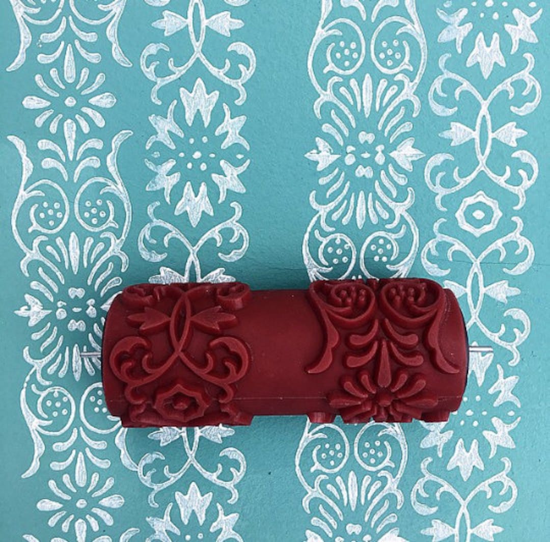 Drywall Texture Pattern Roller for Decorative Paint Texturing (Vine Pattern)