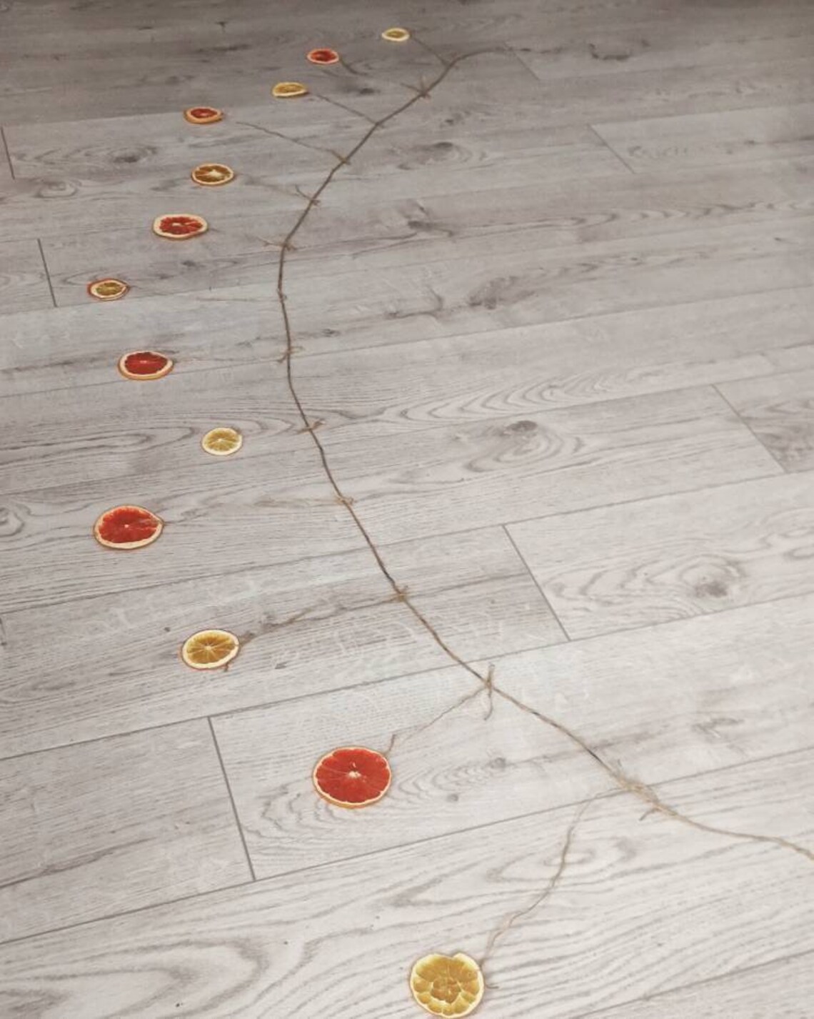 Dried Orangegraipfruit Garland Primitive Garland Dried Etsy