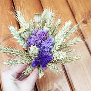 Little bouquet of dried flowers, wedding bouquet, dried flowers