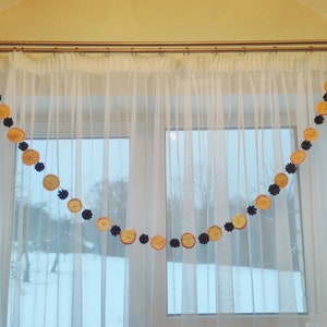 Citrus-pine cone garland, decoration, citrus garland, pine cone