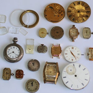 195g Lot of Vintage & Modern Watches – Broken, Damaged, For Parts Only, AS-IS (EJ-38)