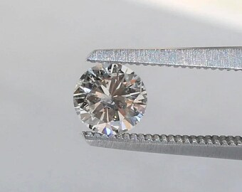 GIA Certified 0.49 CT Round Brilliant Cut Loose Diamond, H-Color, I1-Clarity, Ideal for Engagement Rings & Fine Jewelry (ED-15)
