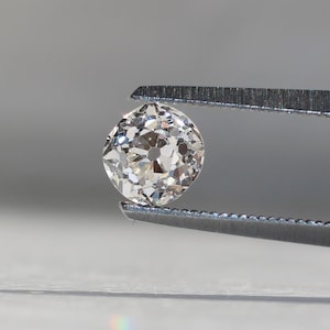 GIA Certified 0.82 CT Old Mine Brilliant Cut Loose Diamond, I-Color, VS1-Clarity, Vintage Style Gemstone (ED-17)