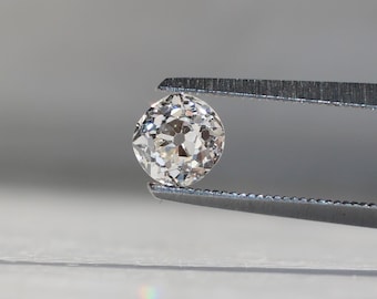 GIA Certified 0.82 CT Old Mine Brilliant Cut Loose Diamond, I-Color, VS1-Clarity, Vintage Style Gemstone (ED-17)