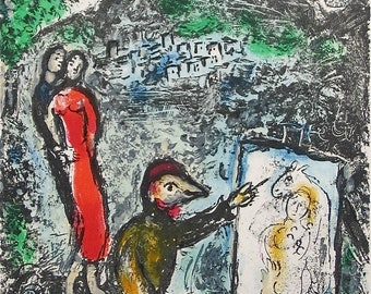 Marc Chagall, Devant Saint Jeannet, 1972