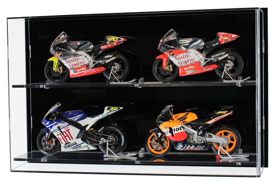 Vitrine murale 2 étagères