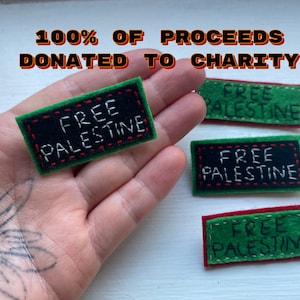 Free Palestine Anstecker - Waffenstillstand, Friedensabzeichen