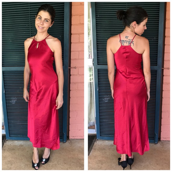 red satin dress australia