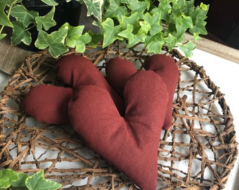 Fabric Hearts, Color Requests Welcome, Wedding Favors, Valentine's Day, Bowl Filler, Tiered Tray Decor