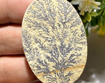 AAA Quality 100% Natural Psilomelane Dendrite Pear Shape Loose Gemstone For Jewelry Making 32x26x5 MM V-556 30.40 Ct