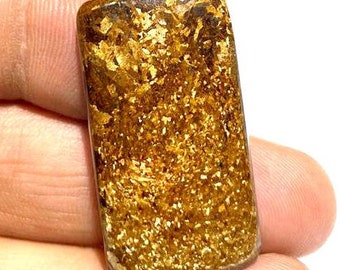 Natural Bronzite Gemstone60 CtFlat Back BronziteCabochon Bronzite Loose GemstoneOval Shape Bronzite SoneFor Making Jewelry40x28x5MM