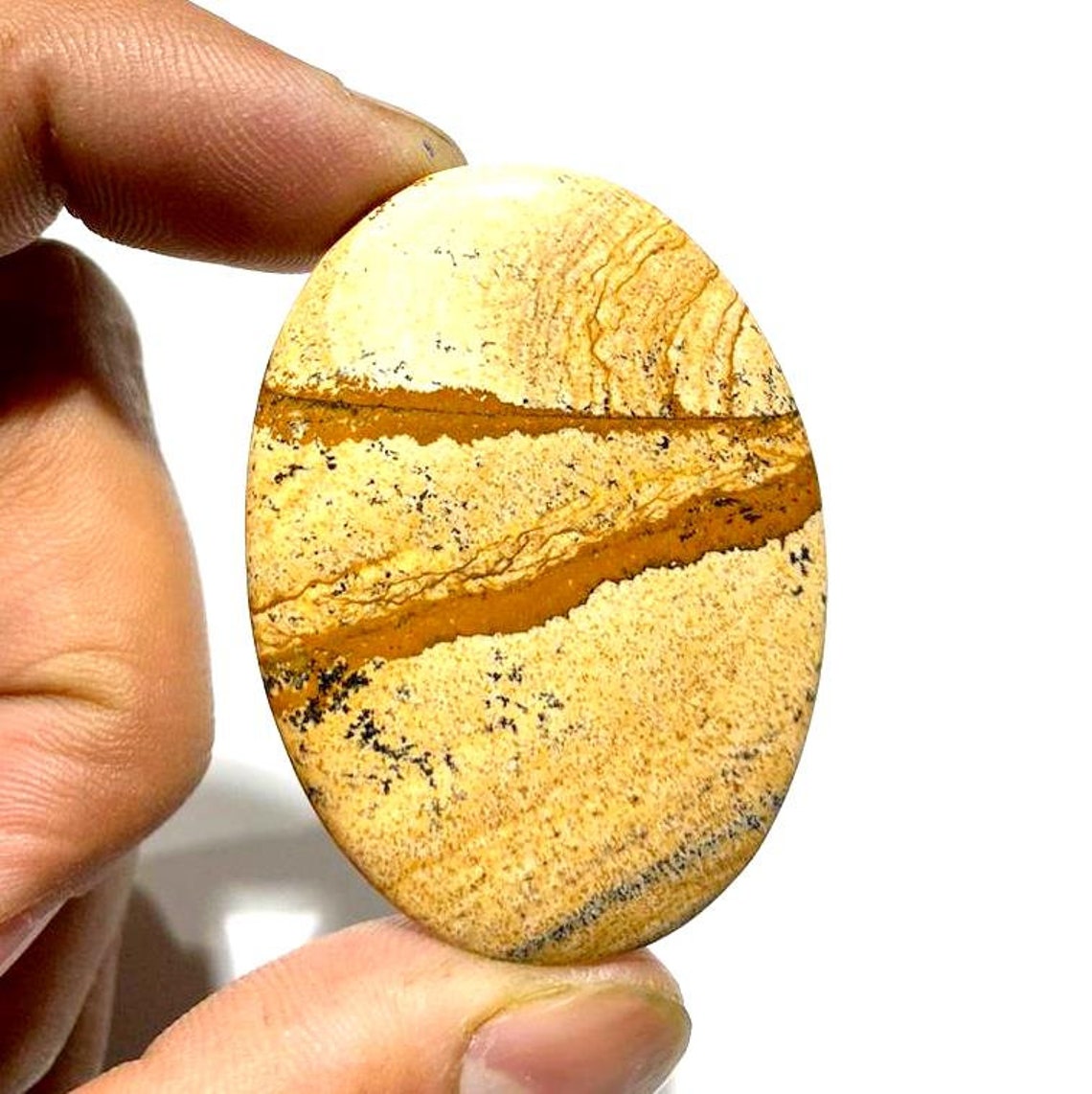 Bild Jasper natürliche Bild Jasper Cabochon lose Edelstein | Etsy