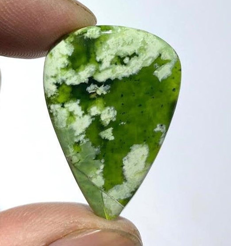 Chrome Chalcedony Excellent Top Grade Quality Natural Chrome Chalcedony Pear Shape Cabochon Loose Gemstone For Making Jewelry {33x22} # 2883