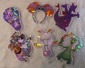 Figment inspired sticker set