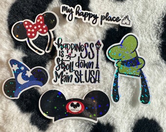 Disney hats inspired sticker set