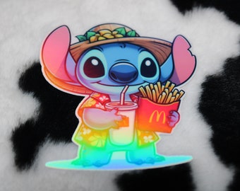 Stitch inspired sticker