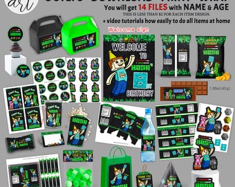 Minecraft Labels Etsy Minecraft Labels Etsy