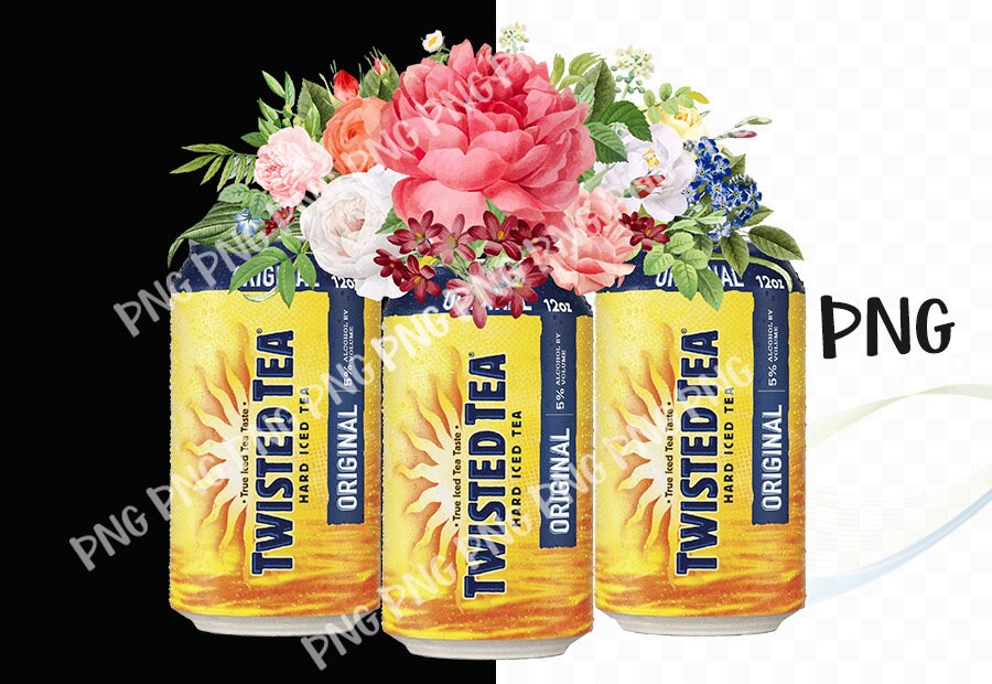 Twisted Tea Flowers Sublimation Download twist tea png file | Etsy