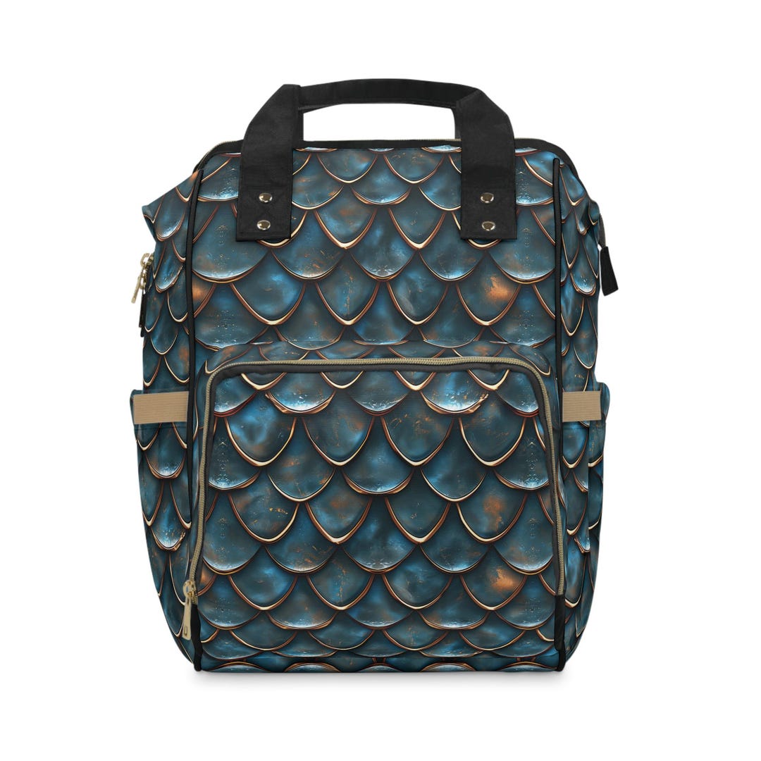 Men's Fancy Dancers Eggshell Blue Multi-Function Diaper Backpack/Diaper Bag
