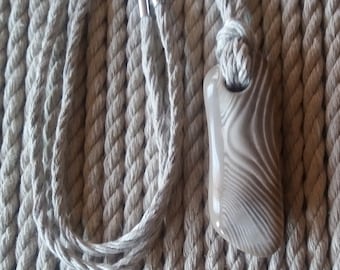 Striped flint necklace