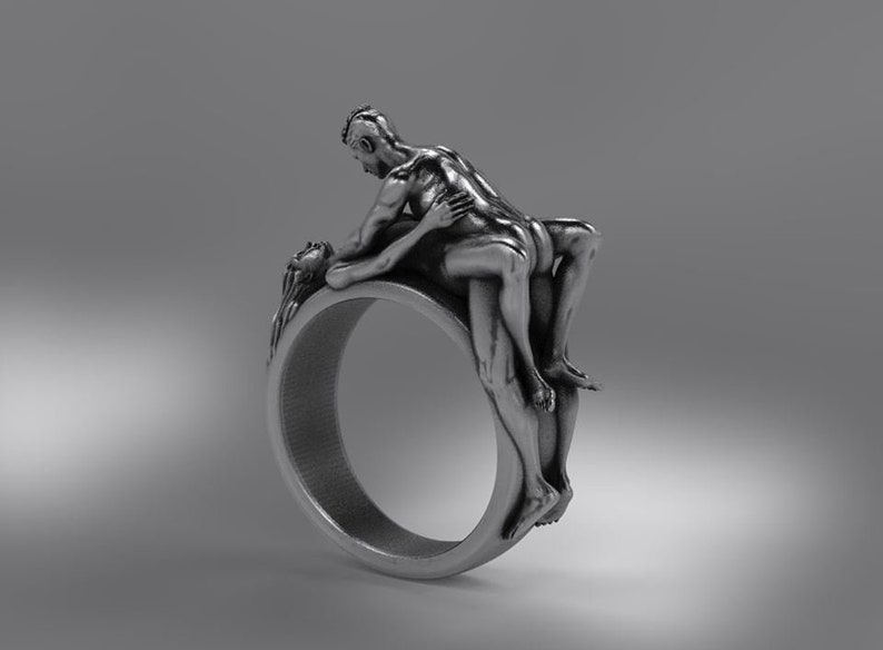 Nude Couple Missionary Position Sex Statement Ring Erotic