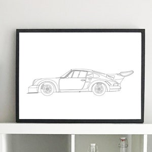 Decorative sheet, poster, PORSCHE 911 RSR