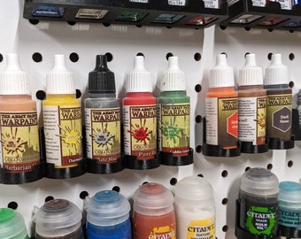Hobby Storage - Dropper Bottle Acrylic Paint Racks Holders for Peg Board