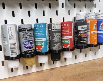 Hobby Storage Ikea Skadis Peg Board Paint Racks for Oz Bottle