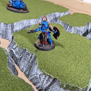 thumbnail image 2 of Large Box Set Of Painted Platform Hills Wargaming Terrain With Grass Finish 2 of 5
