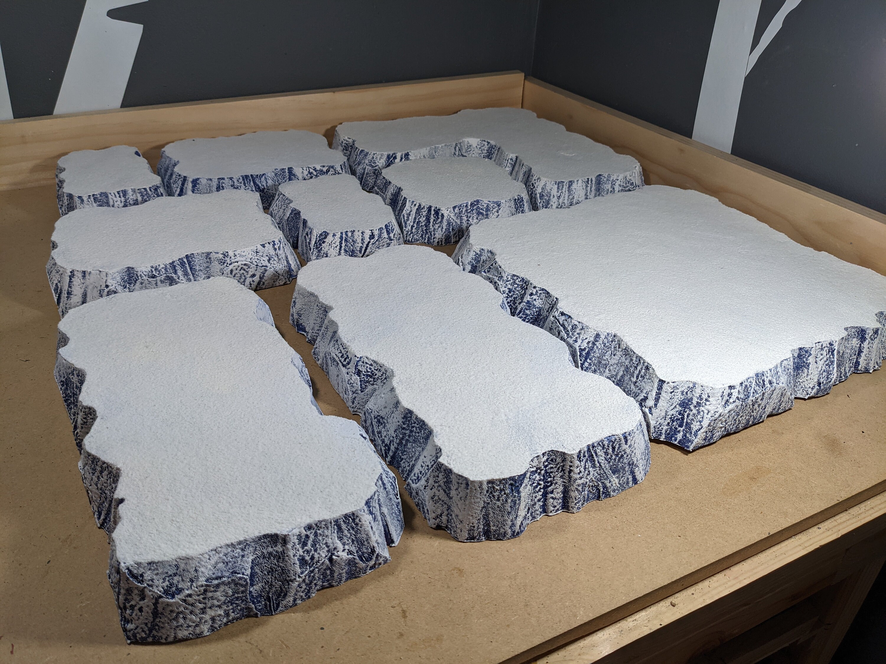 Terreno Per Wargaming - Set Piccole Colline Platform Con Finitura Erba - Dipinto