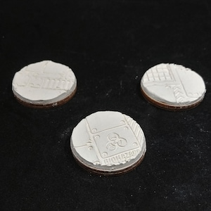 Factory Texture - Bare Clay Bases for Miniatures, Wargaming, or RPG