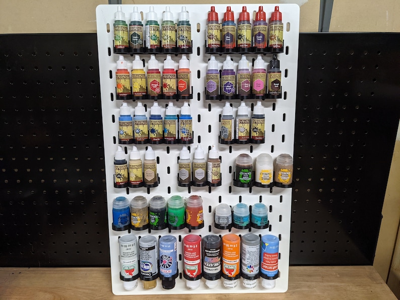 Hobby Storage Ikea Skadis Peg Board Paint Racks Holders for Etsy