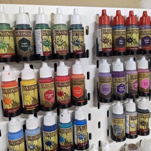 Hobby Storage - Ikea Skadis Peg Board Paint Rack Holders For Dropper Bottle Acrylic Paint