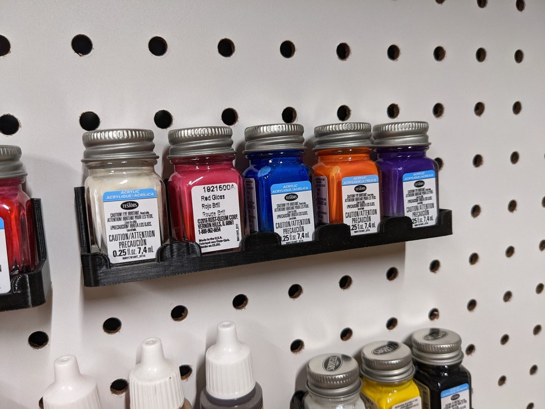Hobby Storage Testors Acrylic Paint Racks Holders for Peg Board Etsy