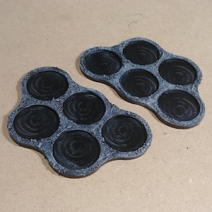 Wargaming Movement Trays - Low Profile Rough Earth Textured Trays - Multiple Sizes Available
